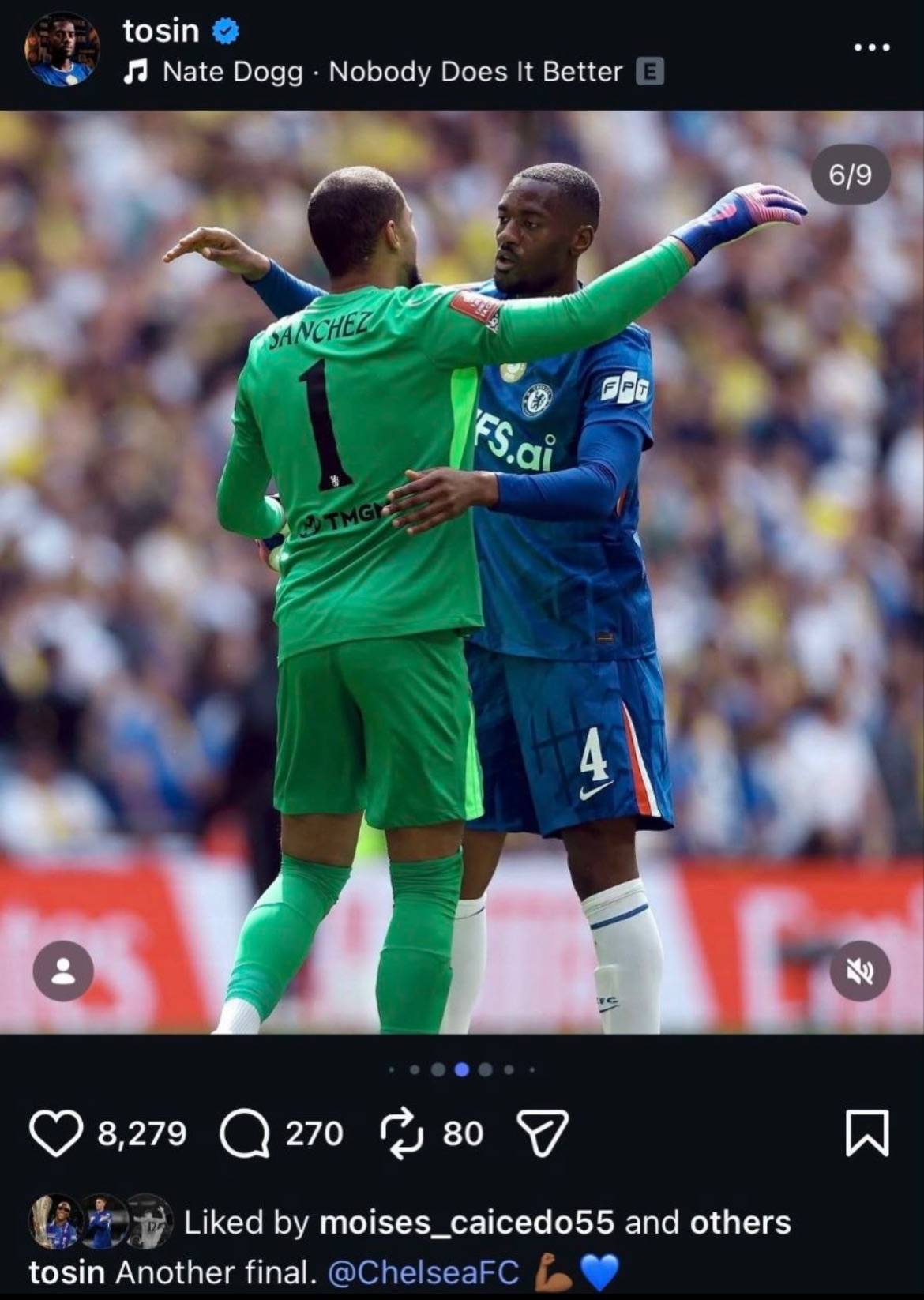 Tosin on Instagram ๐ต๐ฒ
#CFC | #Chelsea | #EmiratesFACup
๐ฒ @CFC_ChelseaFC