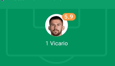 Vicario that was saving heaven and earth against Man Utd, look at what he's doing against Newcastle.