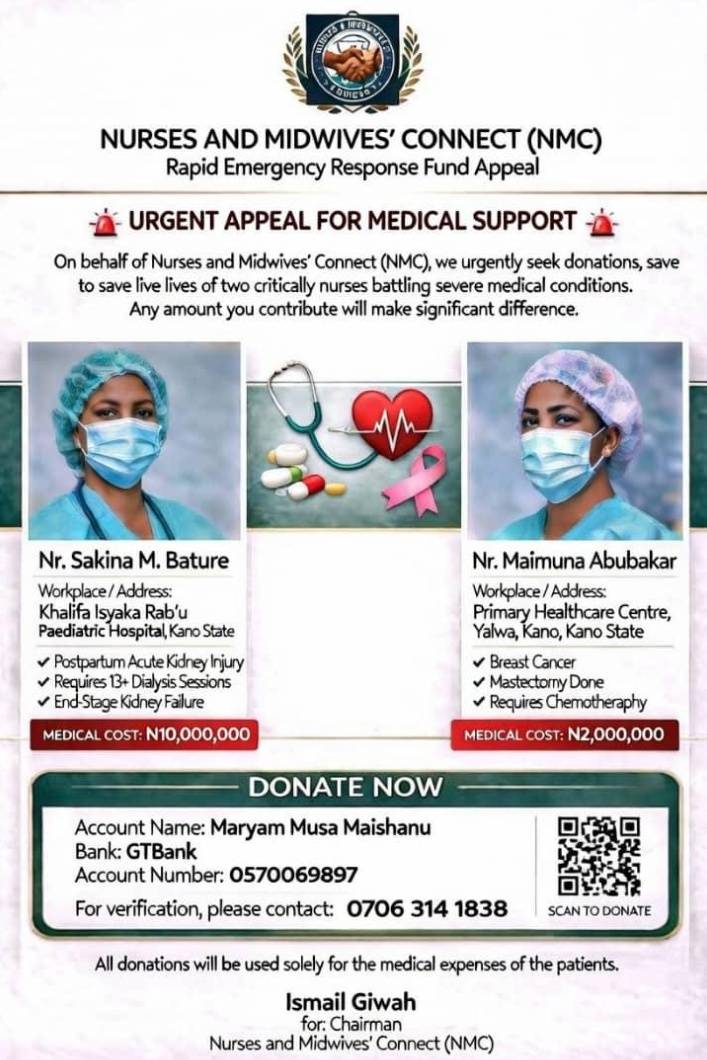 Please repost to save the lives of this great nurses🙏