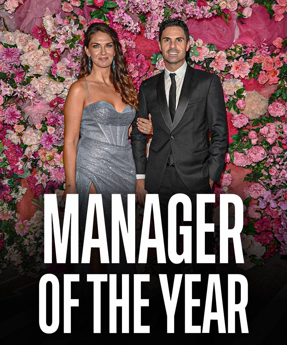 Mikel Arteta won the London manager of the year.
Declan Rice won the London player of the year.
Lon...
