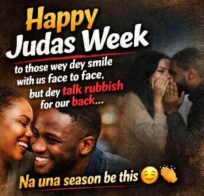 Happy Judas week, guys😂