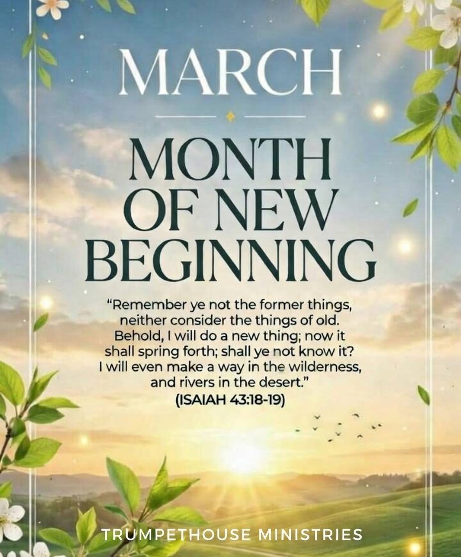 I declare prophetically,
New things shall spring forth in your life.
Dead dreams shall come alive...