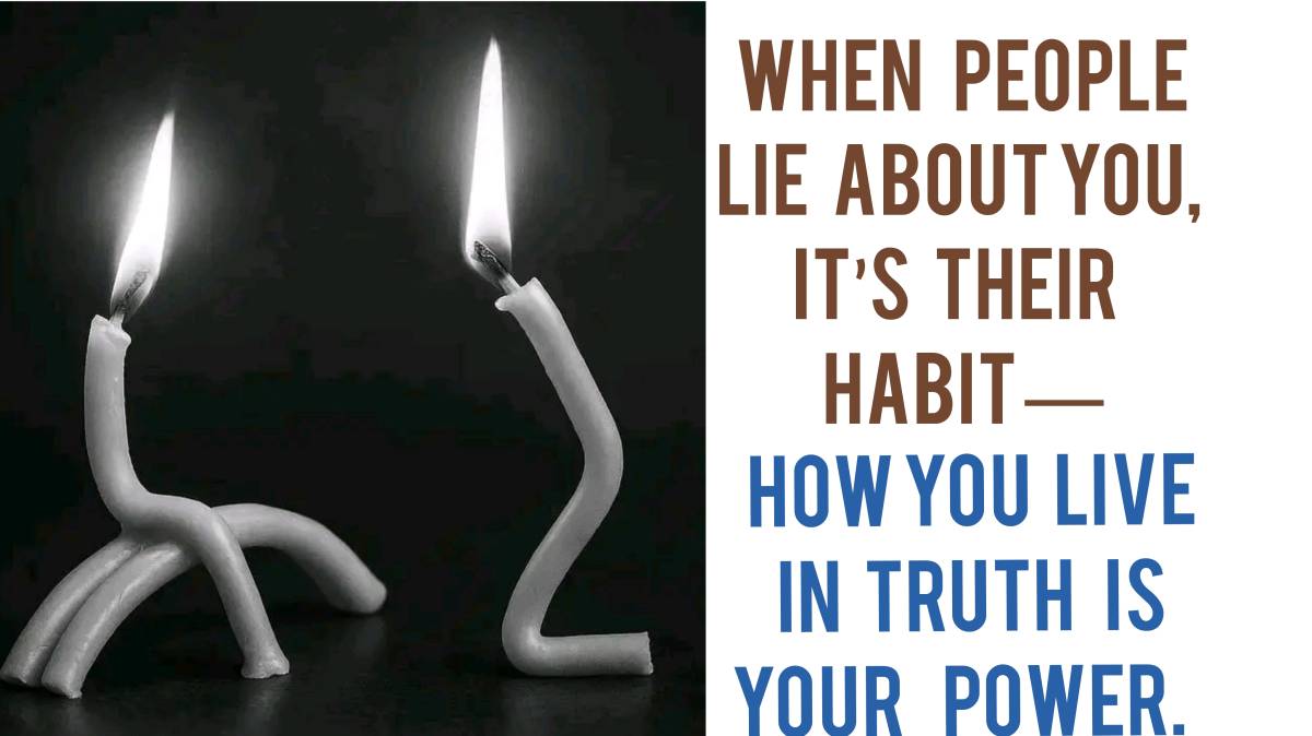When someone builds a fictional version of you, they are trying to control the narrative because the...