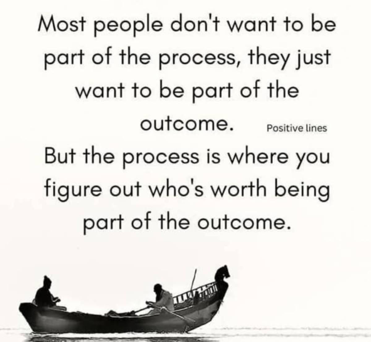 Most people are "results-oriented" because they want the reward without the sweat equity or the risk...