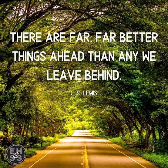 This famous quote by author C.S. Lewis serves as a message of hope, encouraging people to let go of...