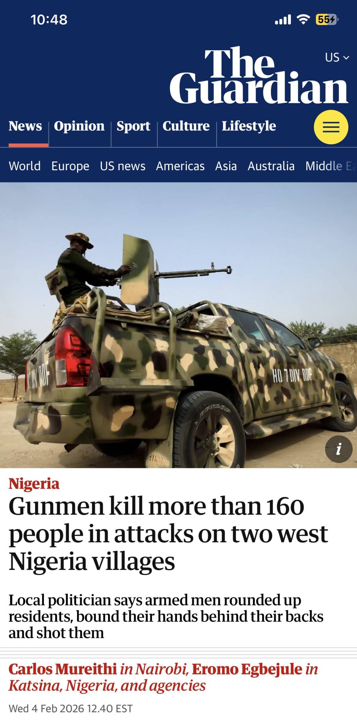 UPDATE: International media houses are reporting the massacre of more than 162 Nigerians in Kwara, b...