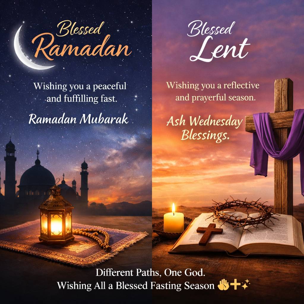 ๐ค A Day of Reflection, Unity & Grace ๐ค
Today marks a special moment as both Muslims and Christians...