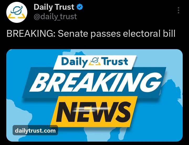 Today's Headlines:Senate Passes Electoral Act Amendment Bill, Nnamdi Kanu Files 22 Grounds Of Appeal...