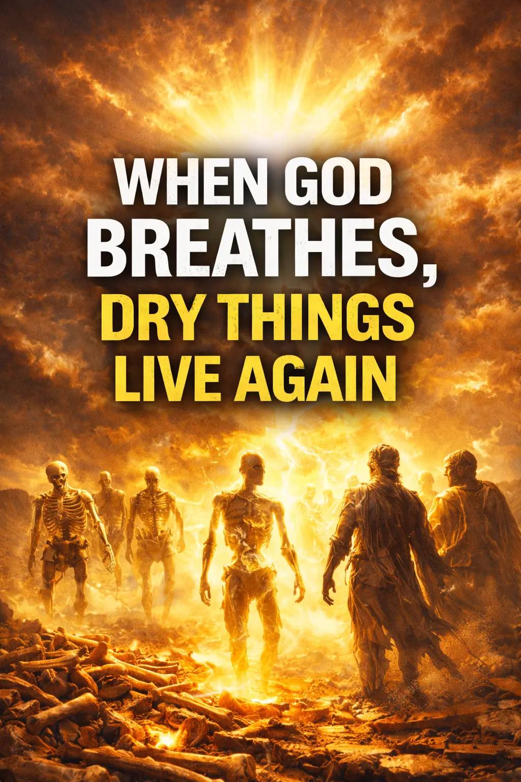When God's breathes, Dry things lives again. Amen