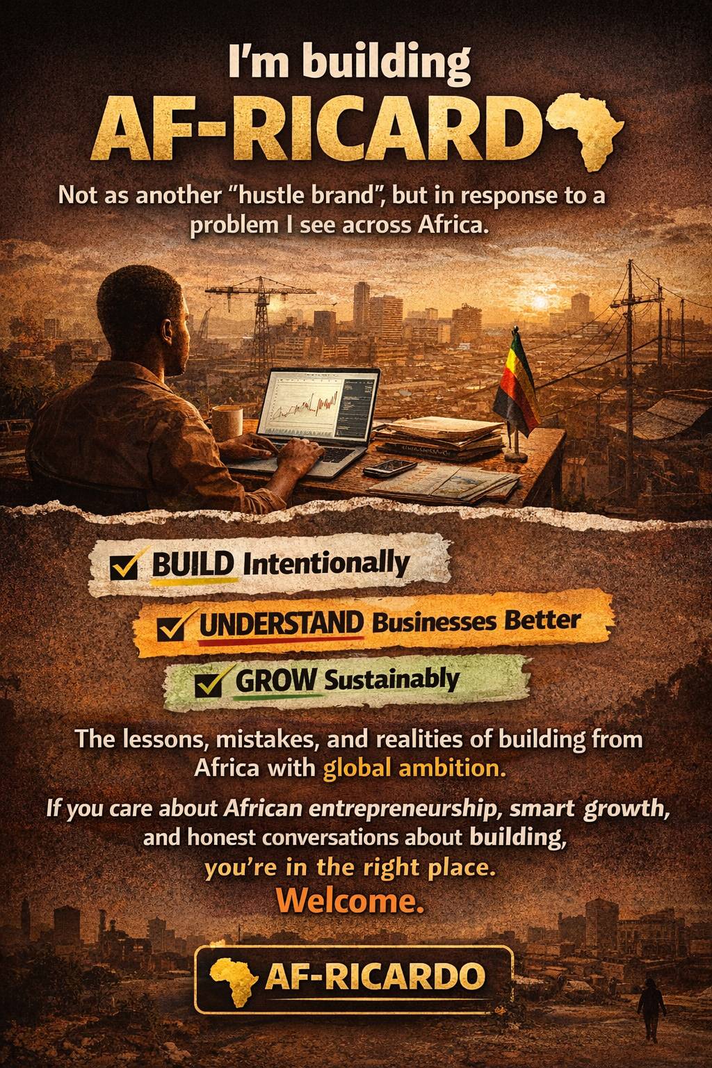 I’m building AF-RICARDO SYNERGY to help African founders move beyond ideas to structure, clarity, an...