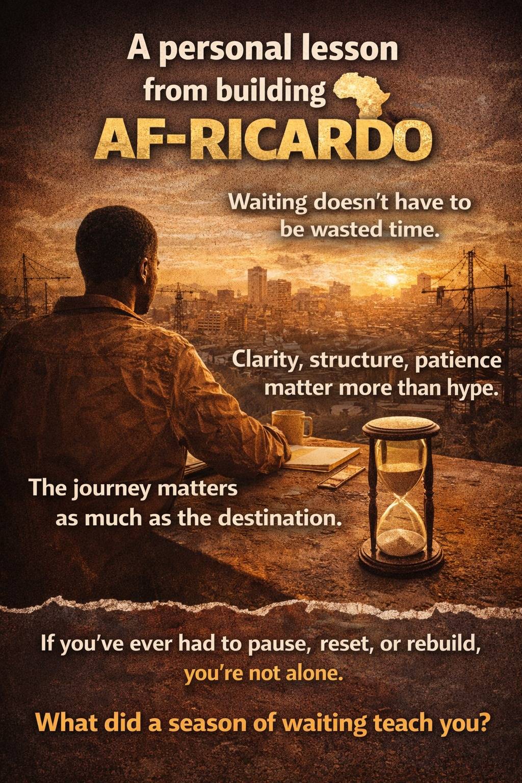 AF-RICARDO didn’t start with a big plan or perfect conditions. It started in a season of waiting, un...