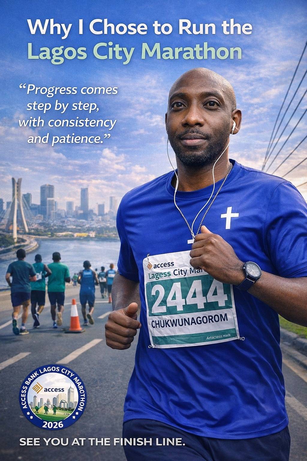 I chose to run the Lagos City Marathon as a reminder that progress is built step by step. Whether in...