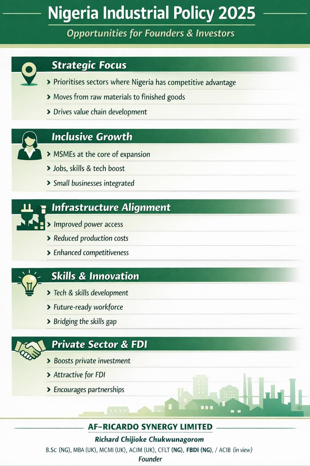 Nigeria’s New Industrial Policy 2025:
Opportunities for Founders & Investors
Nigeria’s policy shift...