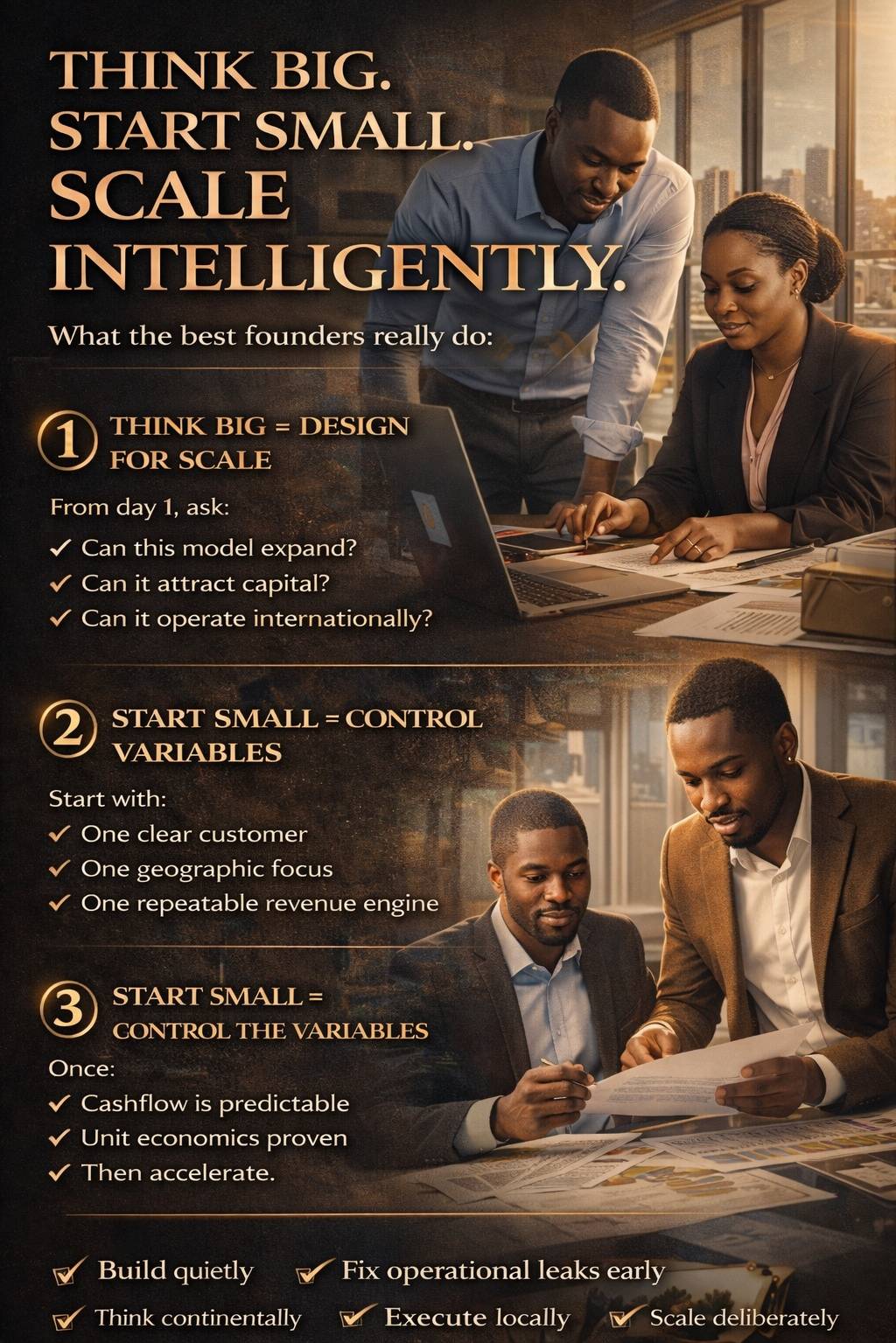 Think Big. Start Small. Scale Intelligently.
Big vision. Small controlled execution.
* Start wit...