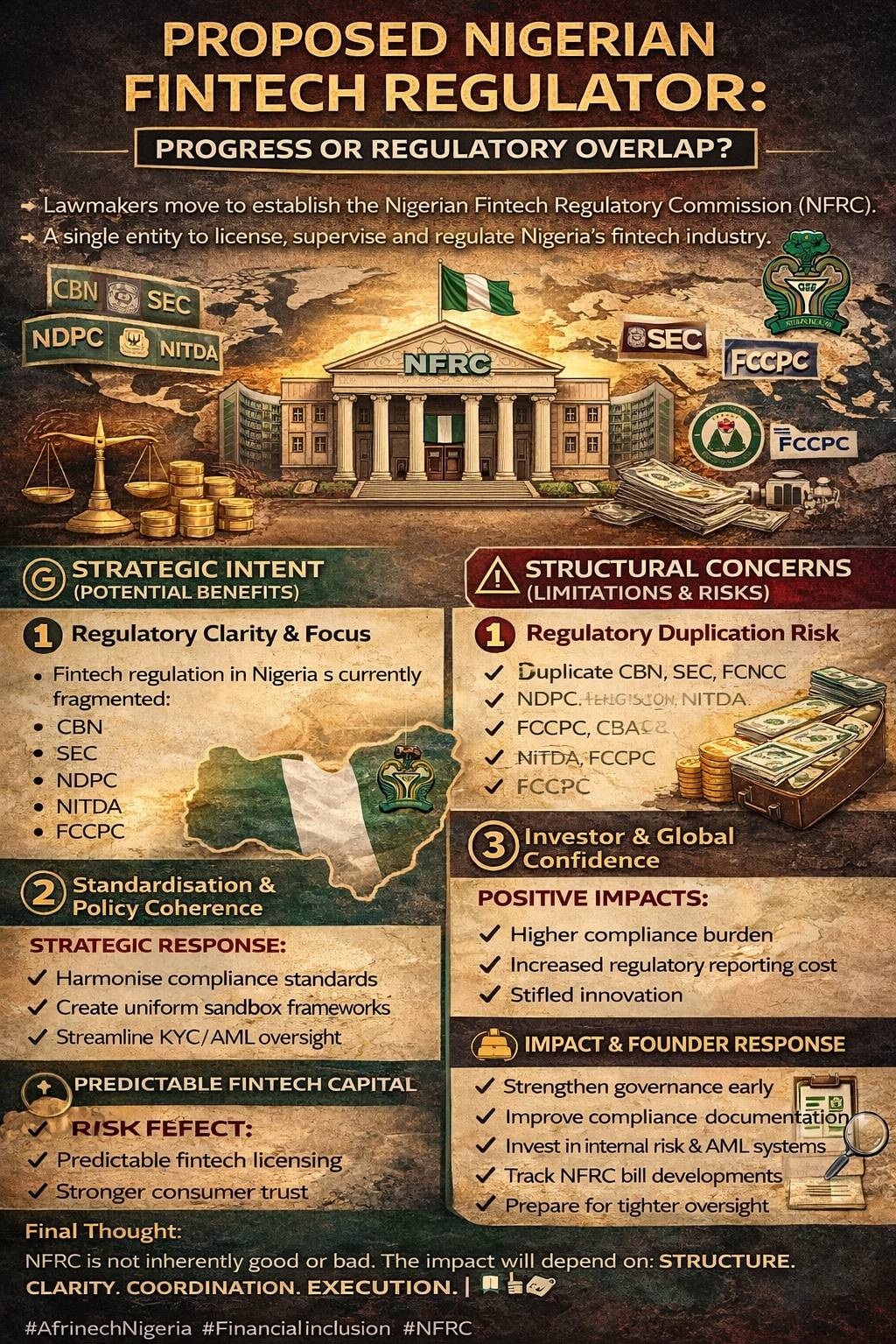 Nigeria’s House of Reps is proposing a Nigerian Fintech Regulatory Commission (NFRC) — a single body...