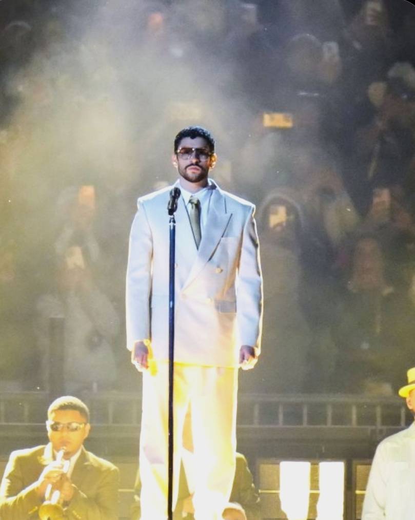 Some U.S. politicians called for the FCC to investigate Bad Bunny’s Super Bowl halftime show, claimi...