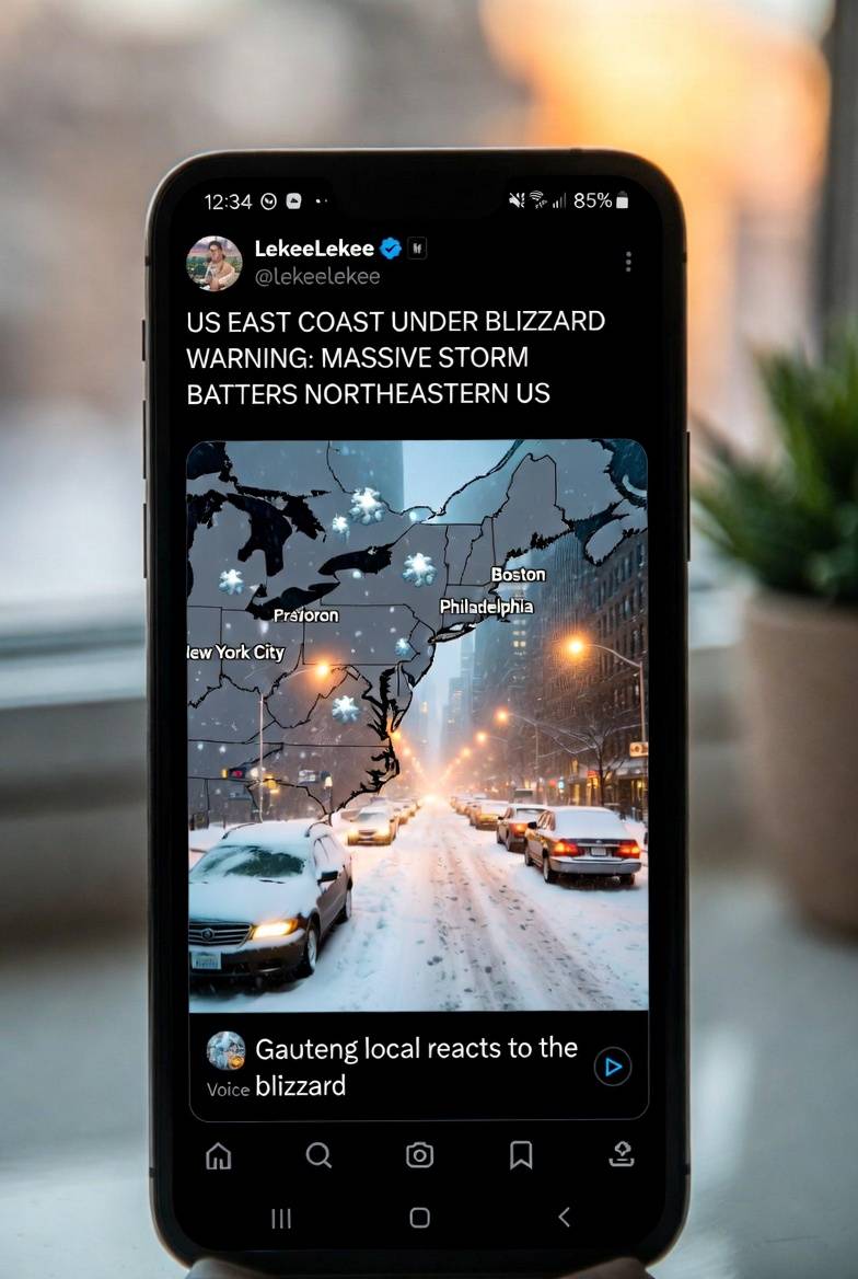 🚨 BREAKING: Historic #Blizzard hits US East Coast! 2ft+ (60cm+) snow buries NYC, Boston, Philly—war...
