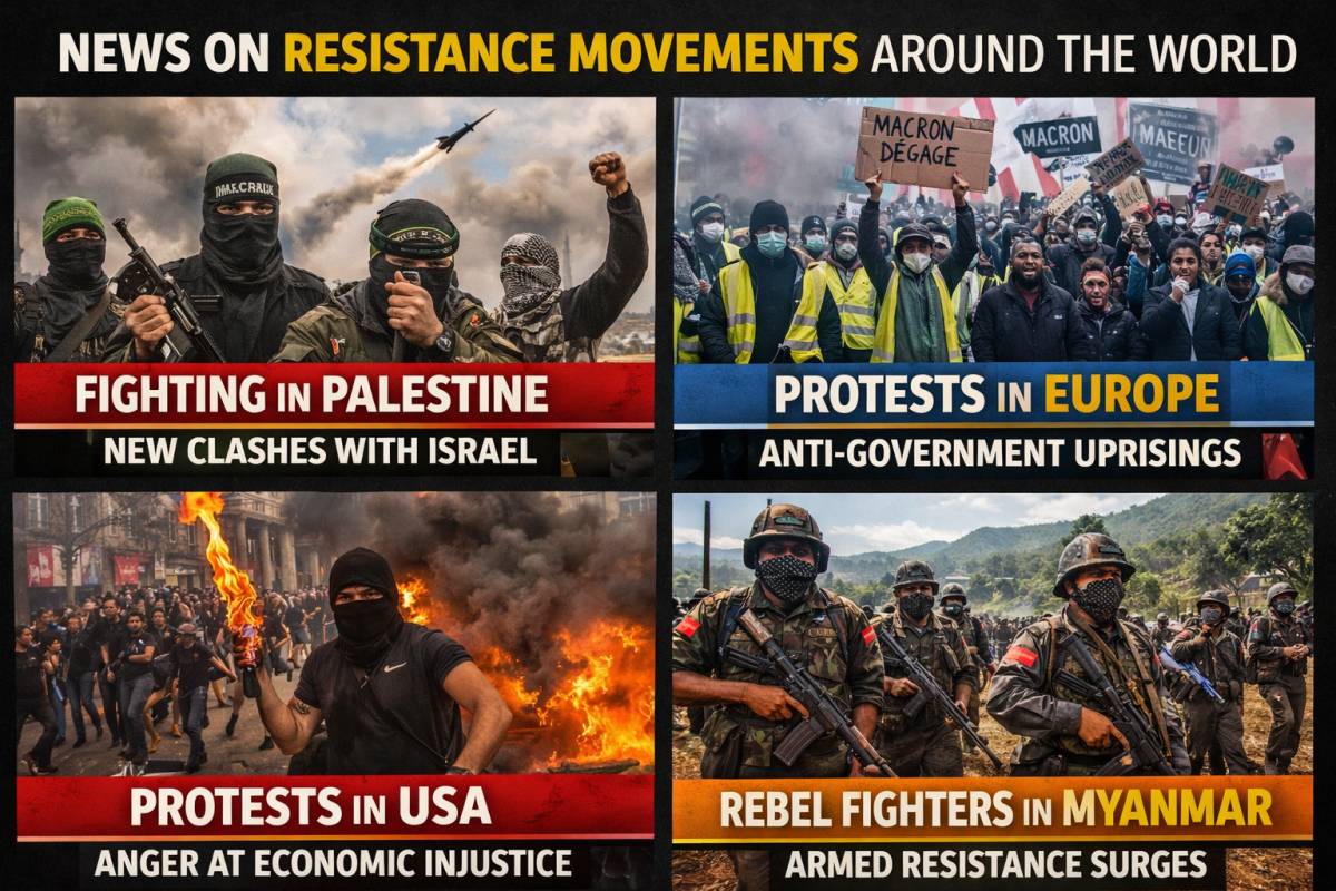 🌍 GLOBAL RESISTANCE NOW
• Palestinian resistance shifts as anti‑war protests break out in Gaza.
• I...