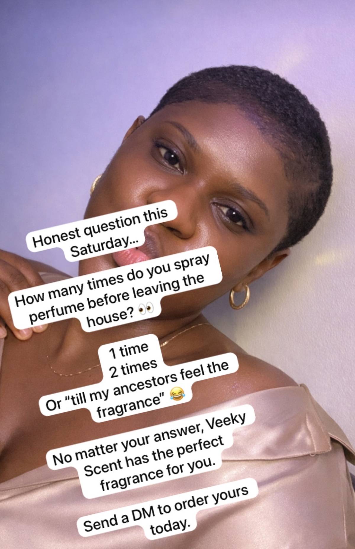 Send a dm to get you smelling good and amazing .
WhatsApp:08169350589