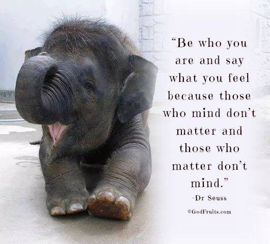 I keep reminding myself to keep doing what I do and keep saying what I say, especially when I know I...