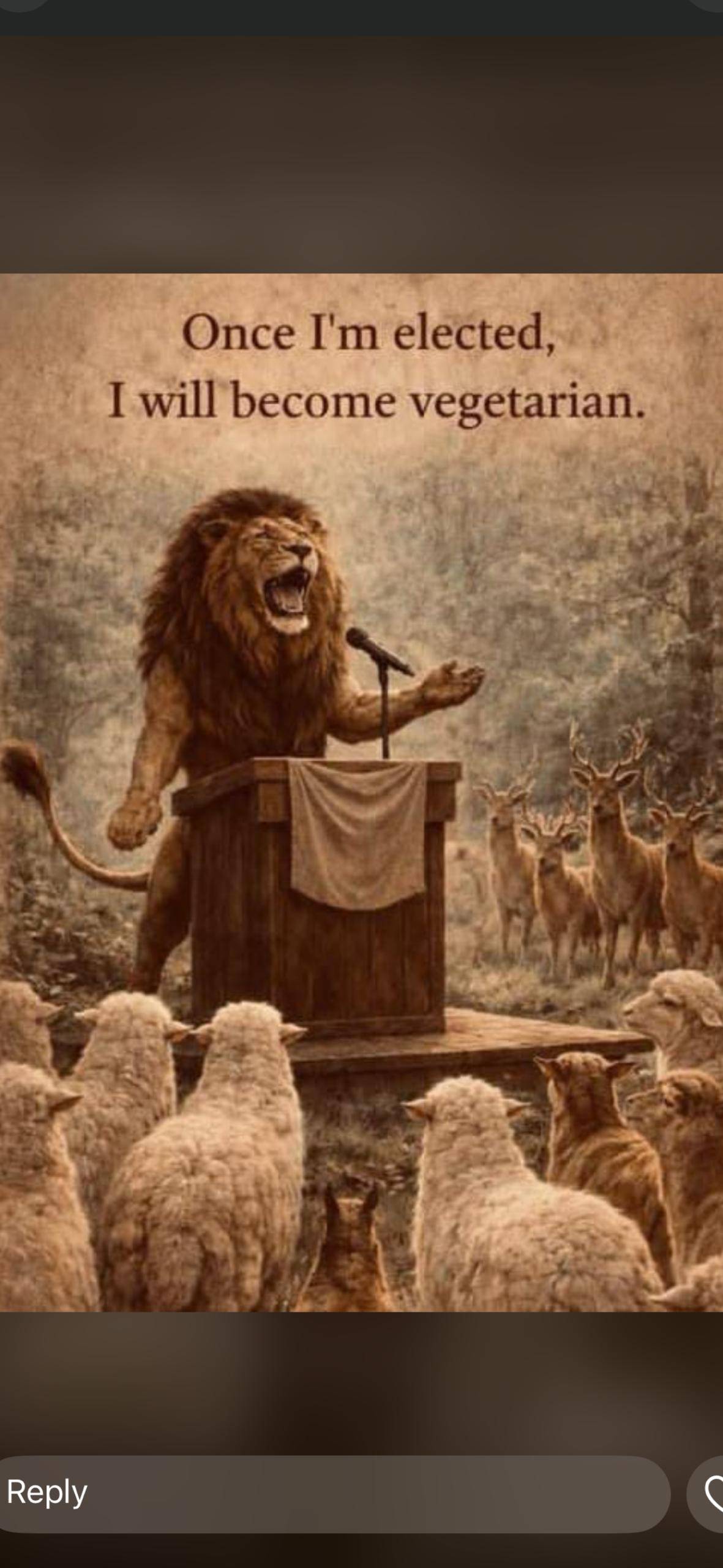 Can a lion become vegetarian?
Can a leopard change it's spot?
Can a full grown man change character?...