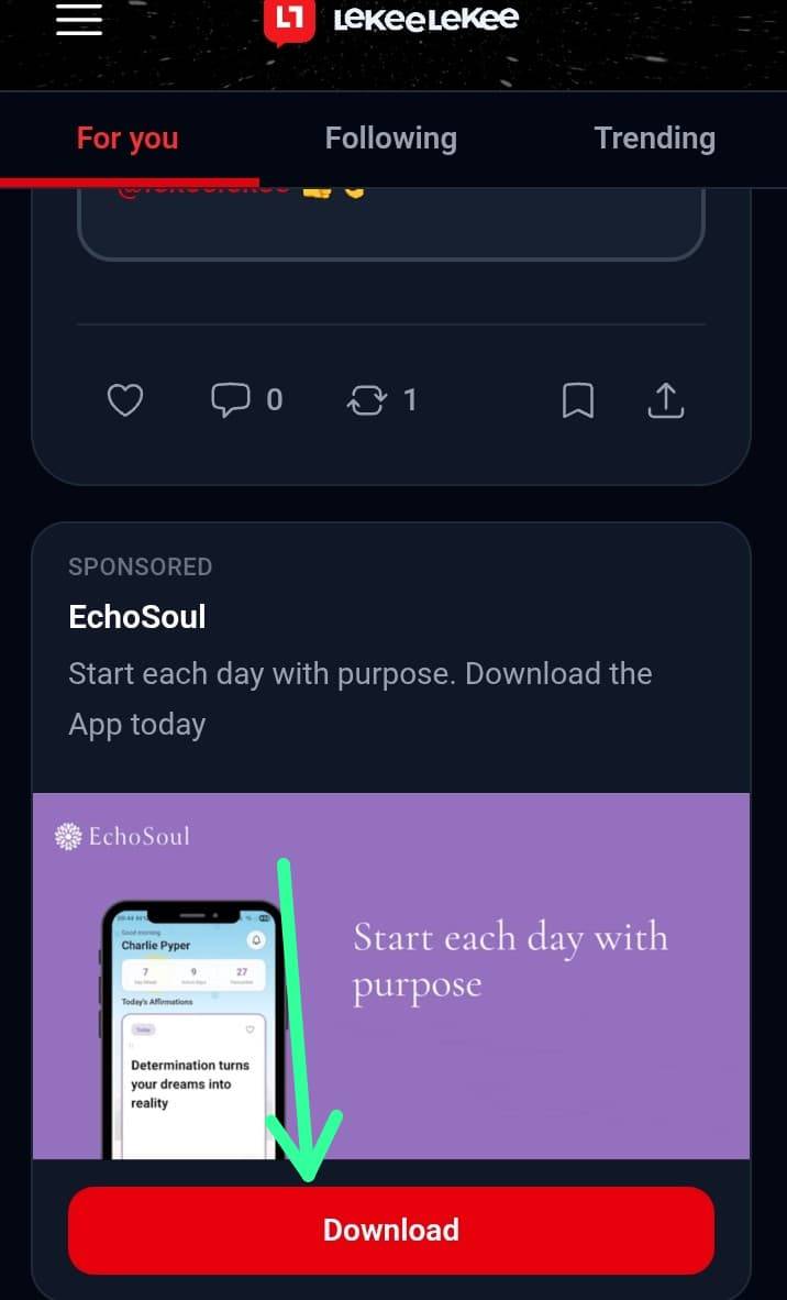 Feedback:
The Sponsored ad went through with a click ๐ฅ๐ฏ๐
Impressive ๐ฅ๐ฅ
#LekeeLekee