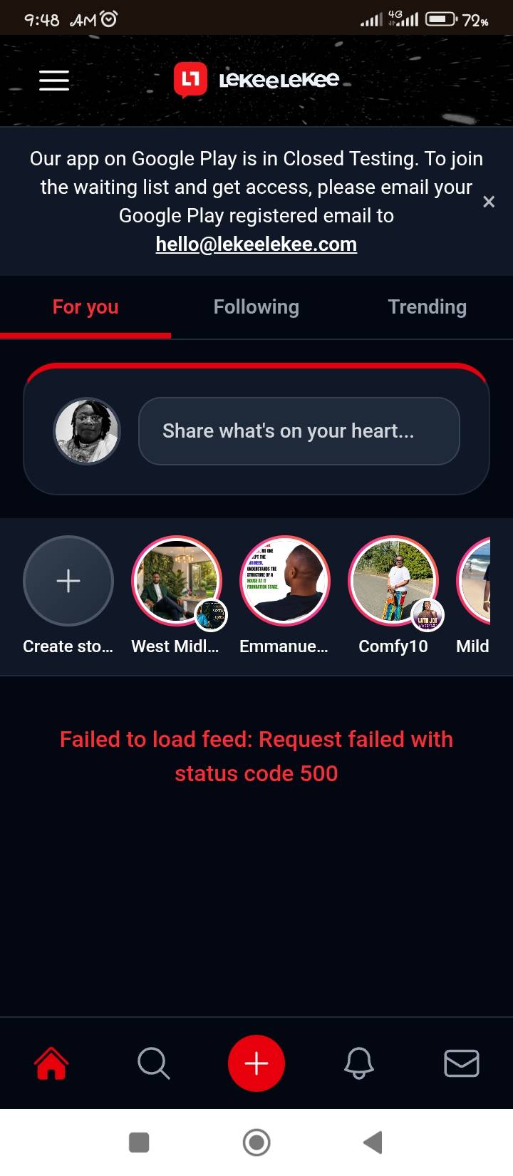 I have not been able to view posts directly on the homepage feed on the app and the web page for a b...