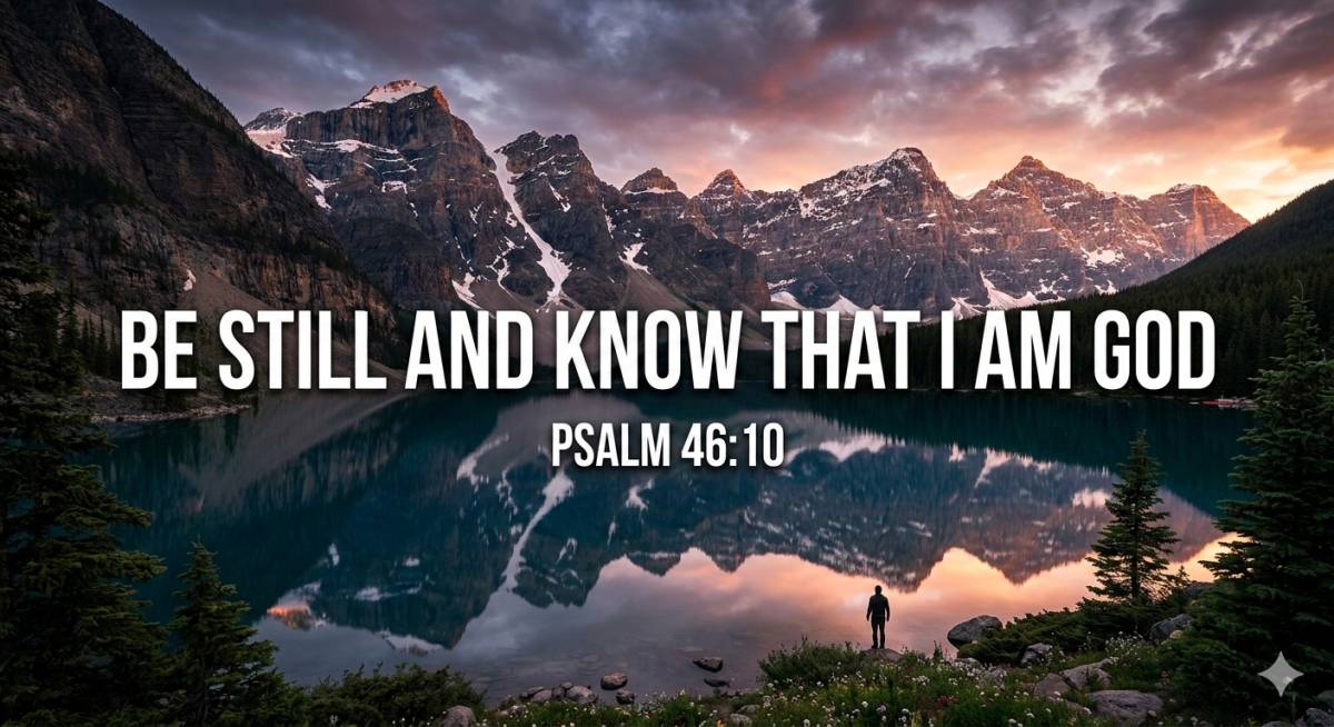 The Command: "Be still" in the original Hebrew (raphah) literally means to "let go" or "slacken." It...