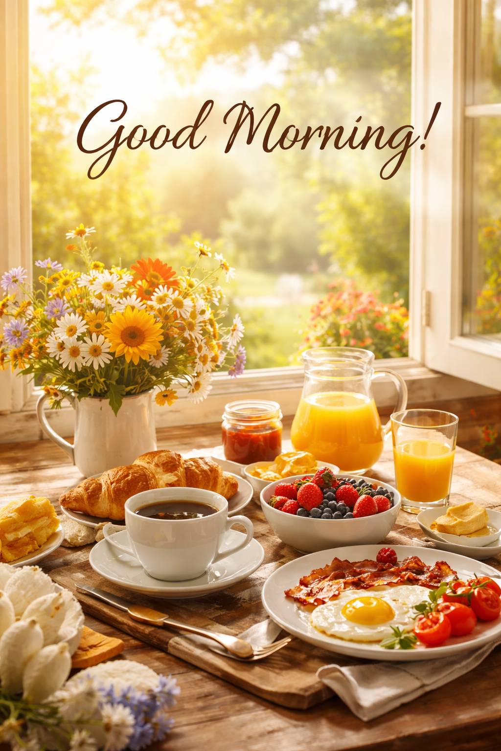 Good morning ☀️
“Every morning is a fresh script from God — go out and make today a beautiful scene....