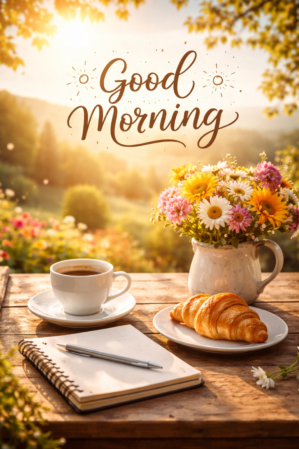 Good morning—today is a fresh page, write something beautiful on it 🌅✨