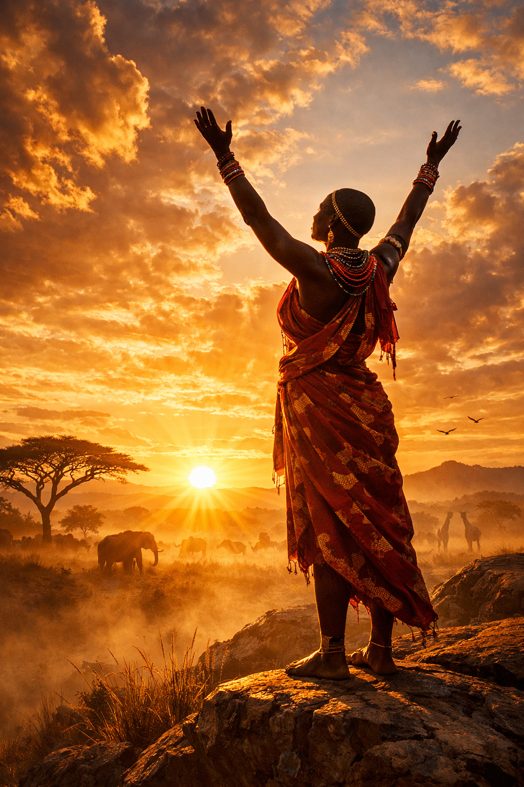 Rise like the African sun—bold, unstoppable, and full of purpose. 🌅🔥