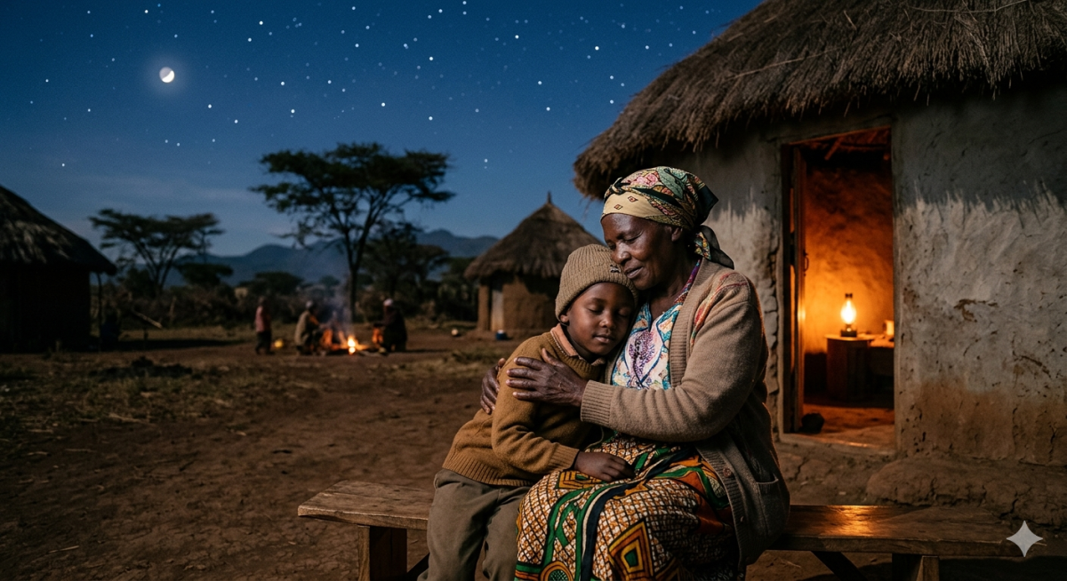 "May your dreams be as peaceful as the African night sky. Good night."