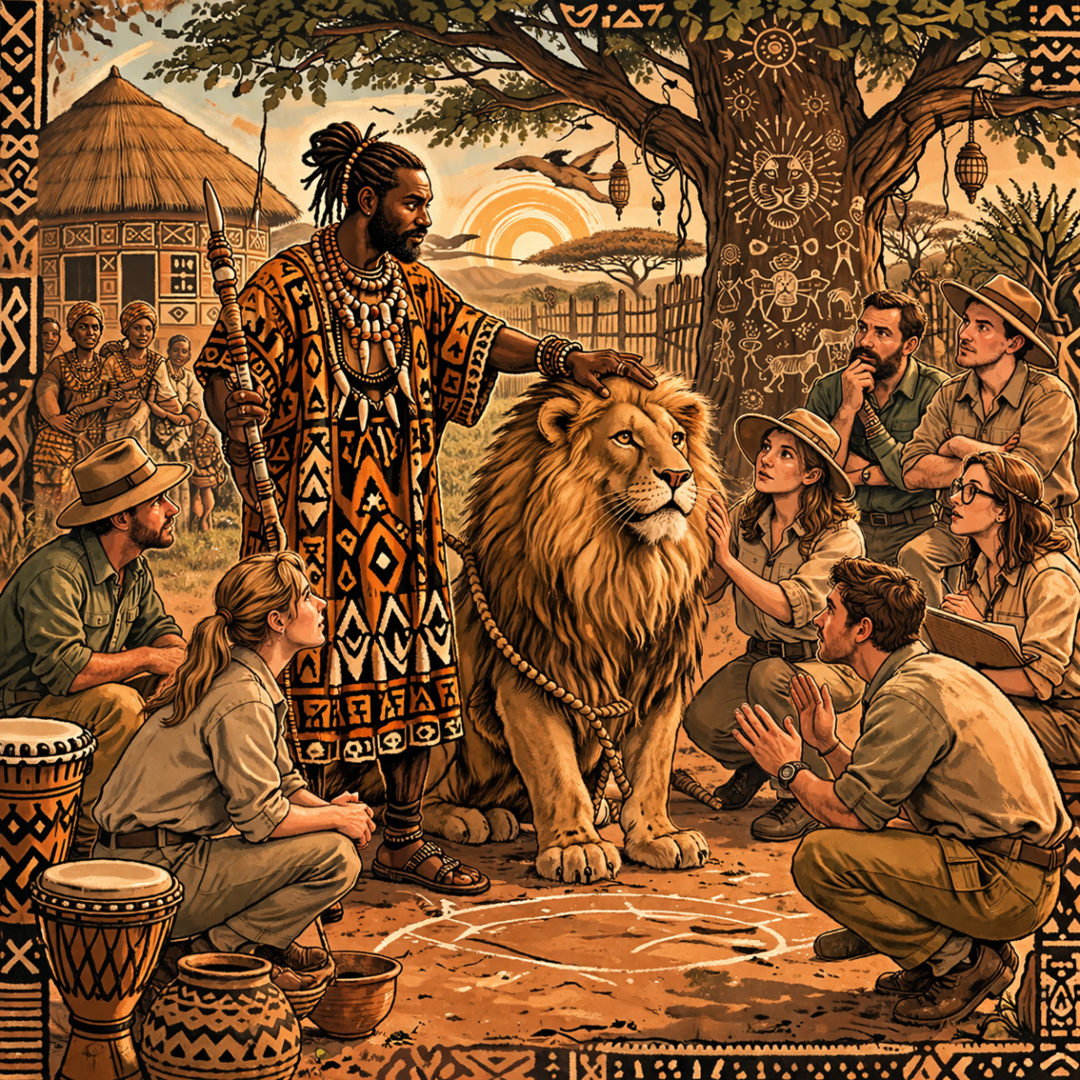 He who walks with the lion must first silence the fear in his own heart—because in the land of the b...