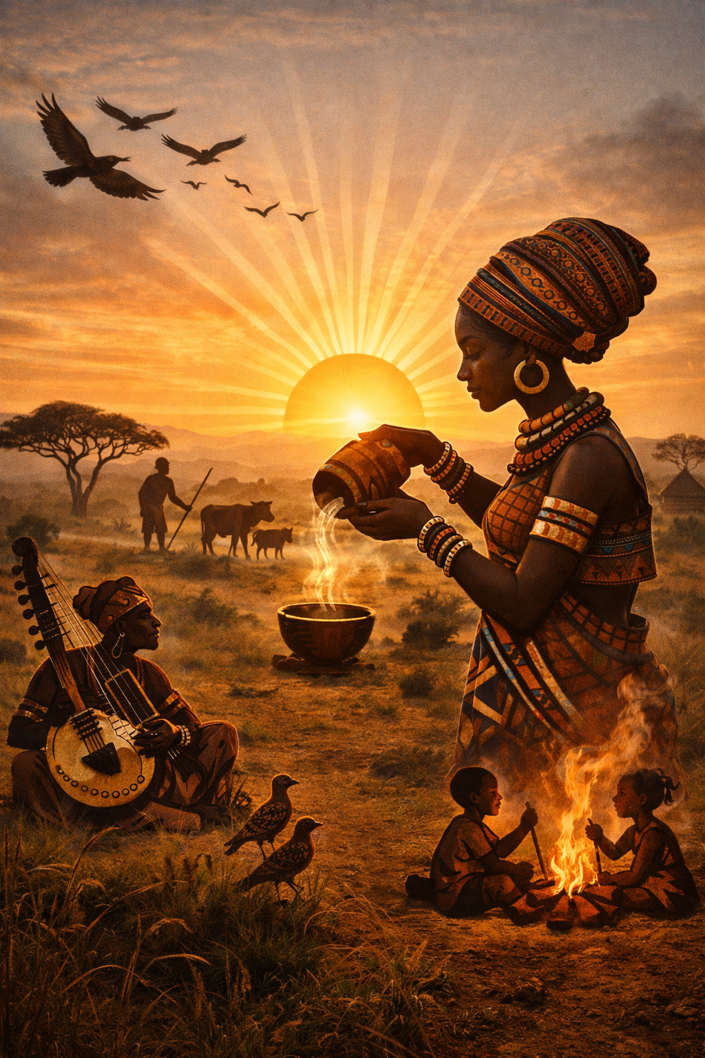 Good morning. May your day rise like the African sun—warm, strong, and full of promise.