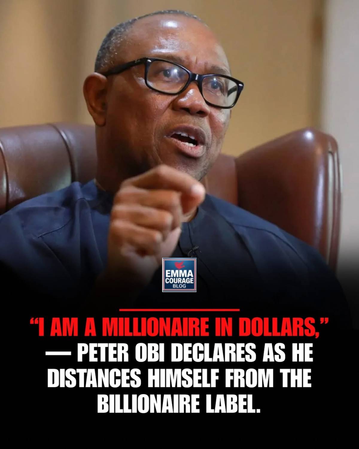 Peter said he is not poor he just doesn’t spend anyhow