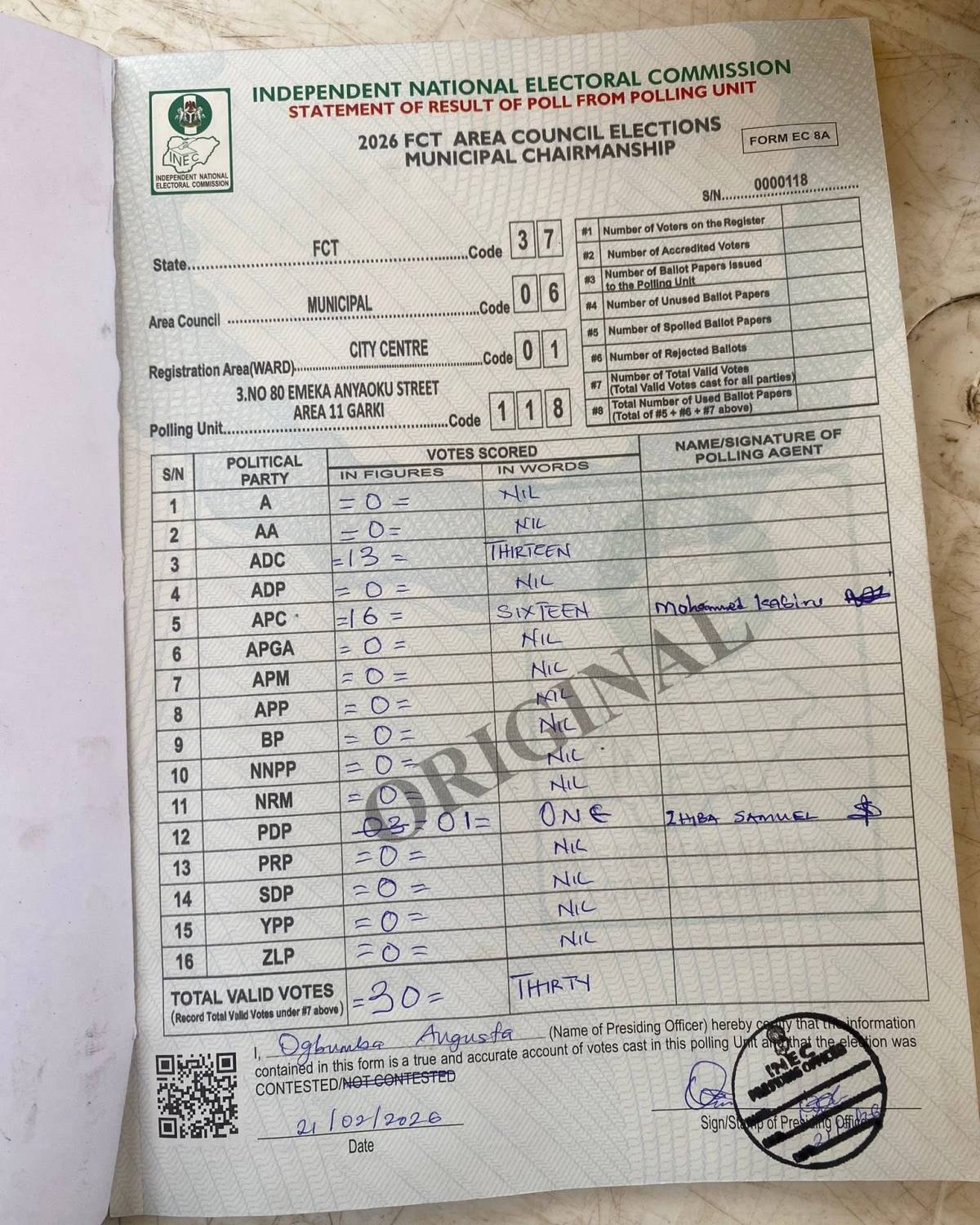 Post by Michael Oluwasegun Oyelayo