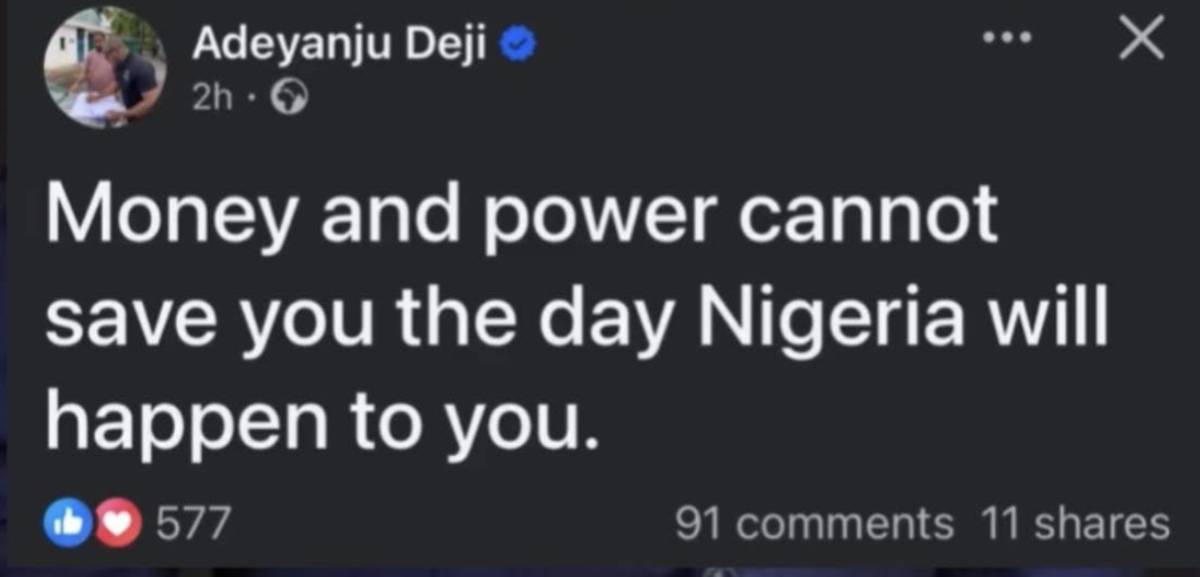 Post by Michael Oluwasegun Oyelayo