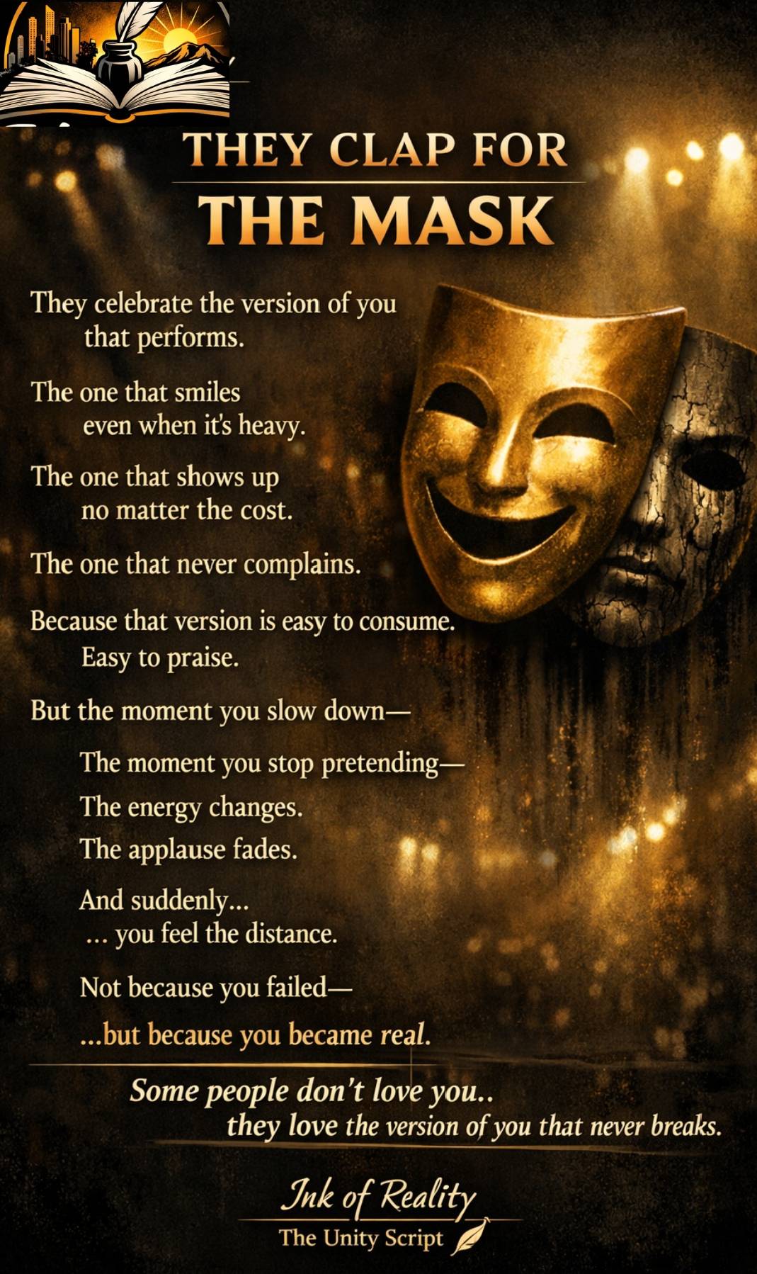 Ink of Reality – Day 32 Thursday
Social Reality
Title: They Clap for the Mask
#lekeelekee#inkofreal...