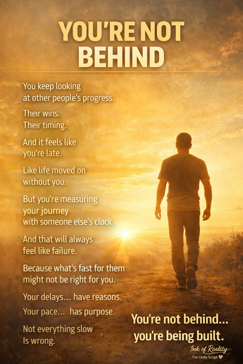 Ink of Reality – Day 36. Monday
Motivation and Mindset
Title: You’re Not Behind
#Lekeelekee