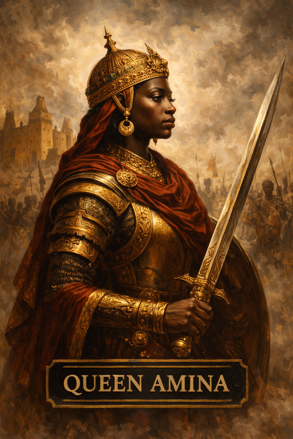 Queen Amina was a powerful 16th-century ruler of the Hausa city-state of Zazzau (in present-day nort...