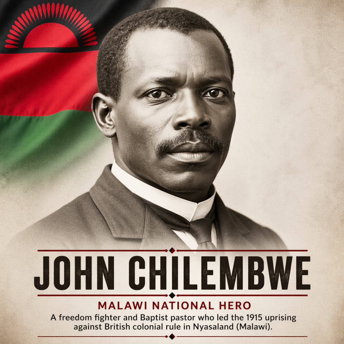John Chilembwe was known for leading one of the earliest and most significant acts of resistance aga...