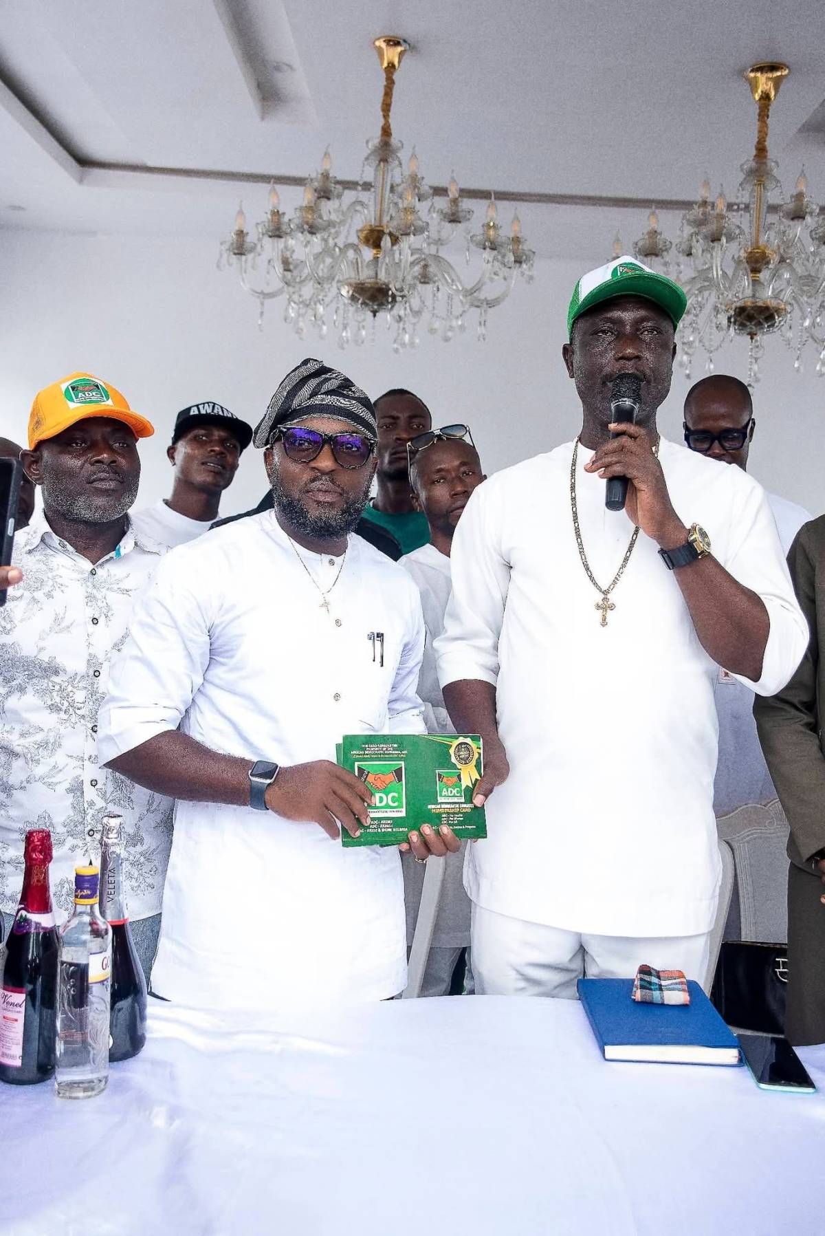 BREAKING NEWS: Massive Crowd as Barr. Estimaje Awani Defects to ADC
Warri, Delta State Thousands o...