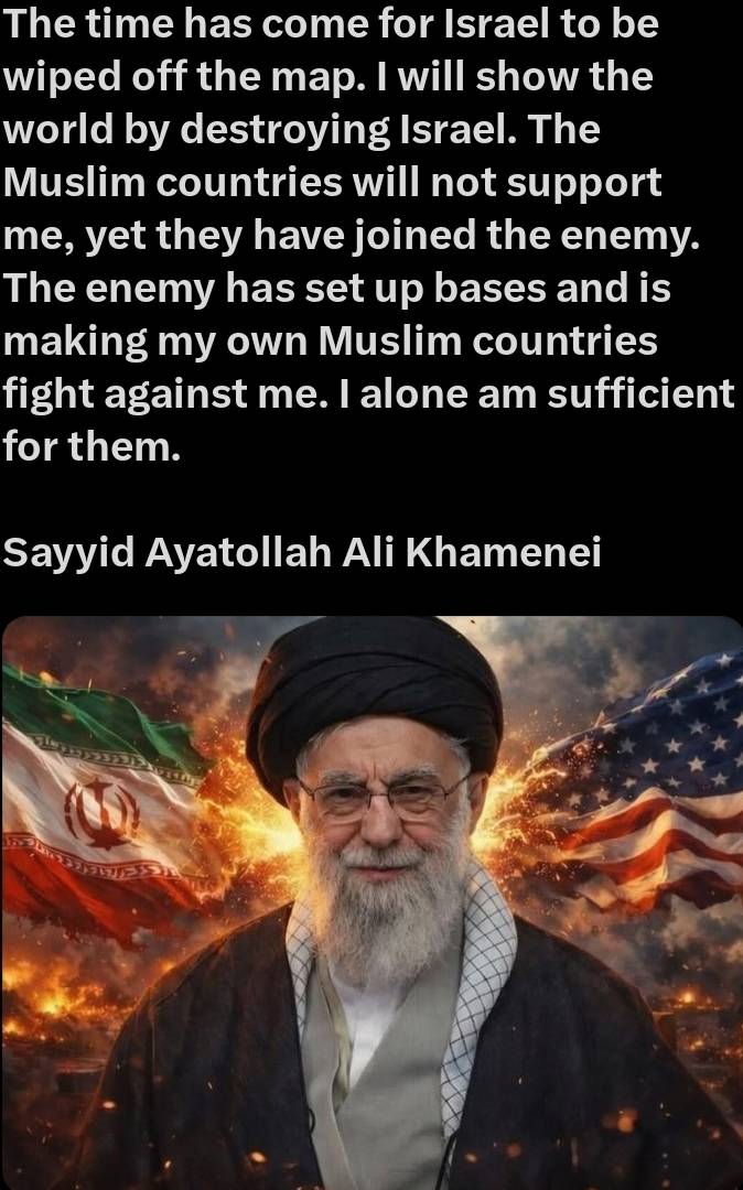 Iran alone...
