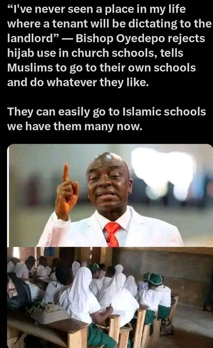 But these guys pay school fees! Don't they have liberty and freedom to practice their religion expec...