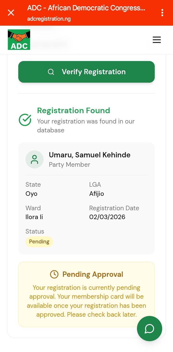 Lekeelekee just registered on ADC...