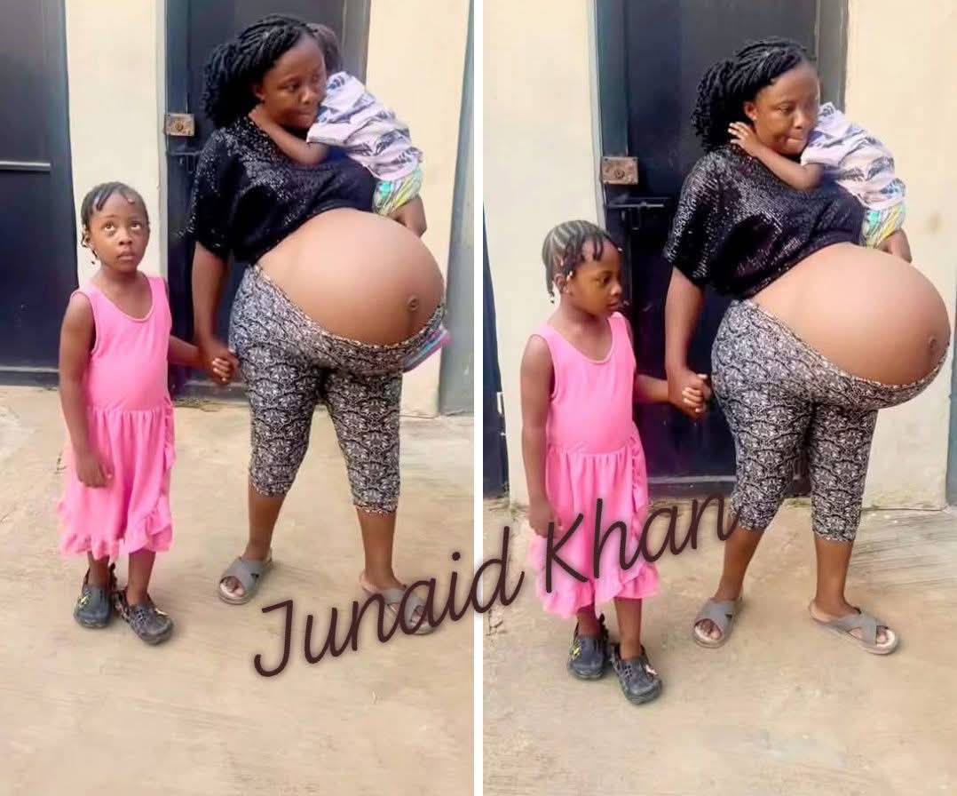 Her husband ran away from home after it was confirmed that she was carrying four babies...