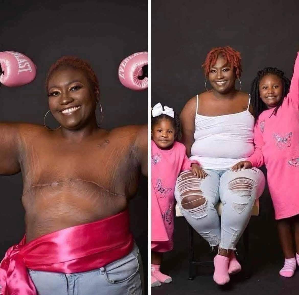 She survived cancer. At least Congratulate her...