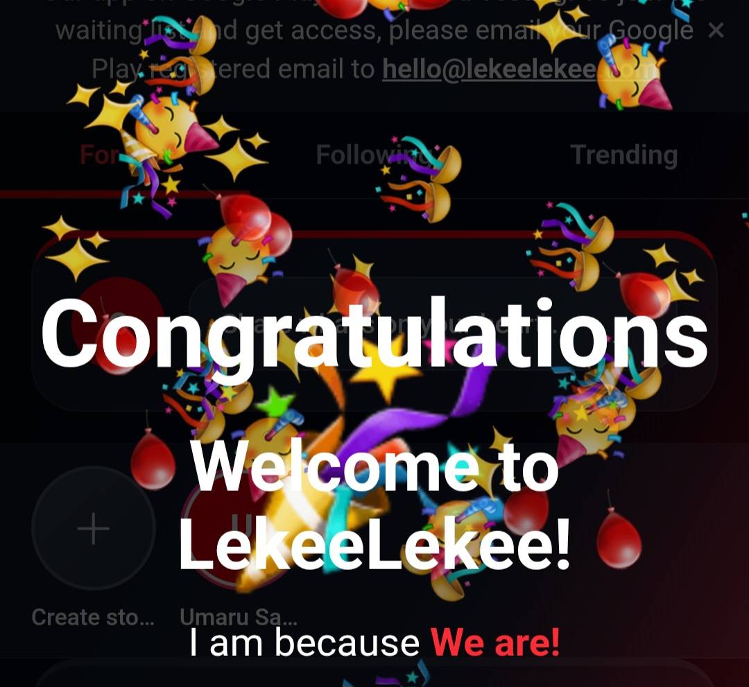 I am new on @lekeelekee please let vibes here, I think whatsapp kills my data every and I think here...