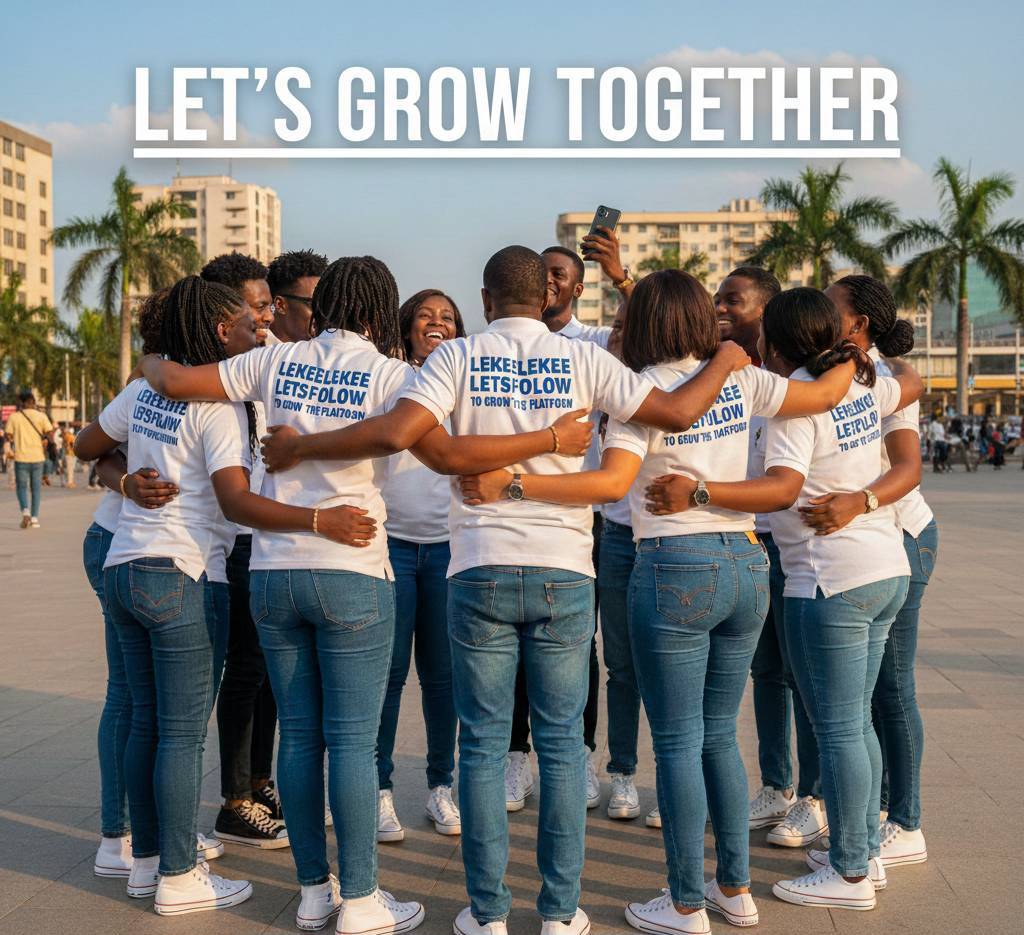 Let grow @lekeelekee invites your family and friends to join and gain auto followed.