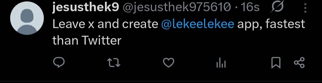 I am truly in love with this platform @lekeelekee hope it will be more better than x (Twitter) by ea...